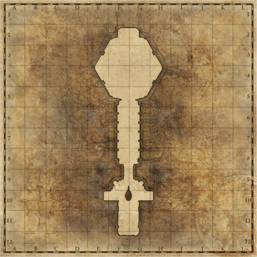 Minimap of Hard : Lucifer, Twisted Spacetime Room