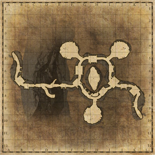 Minimap of Mine Passage, Nest of Merman Eater